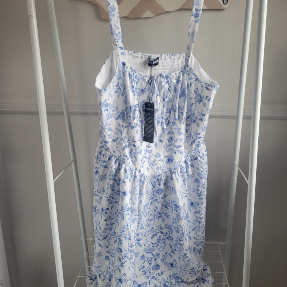 NWT Scarlet Darkness Summer Floral Corset Dress 2x Pockets